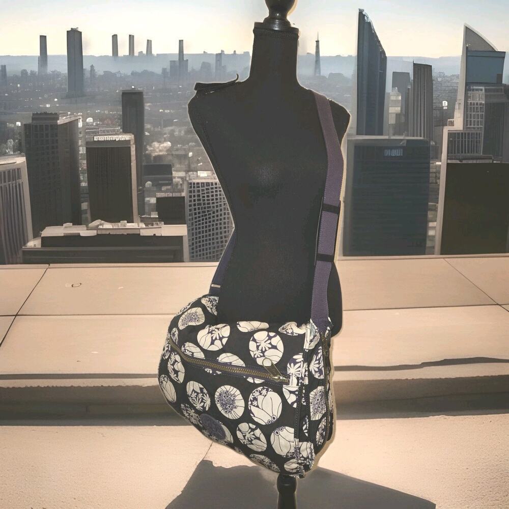 Kipling Messenger Bag Purple Gray 16x3x4